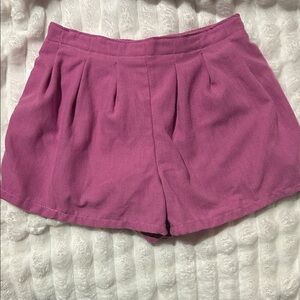 btween High Waist Magenta Women's Shorts